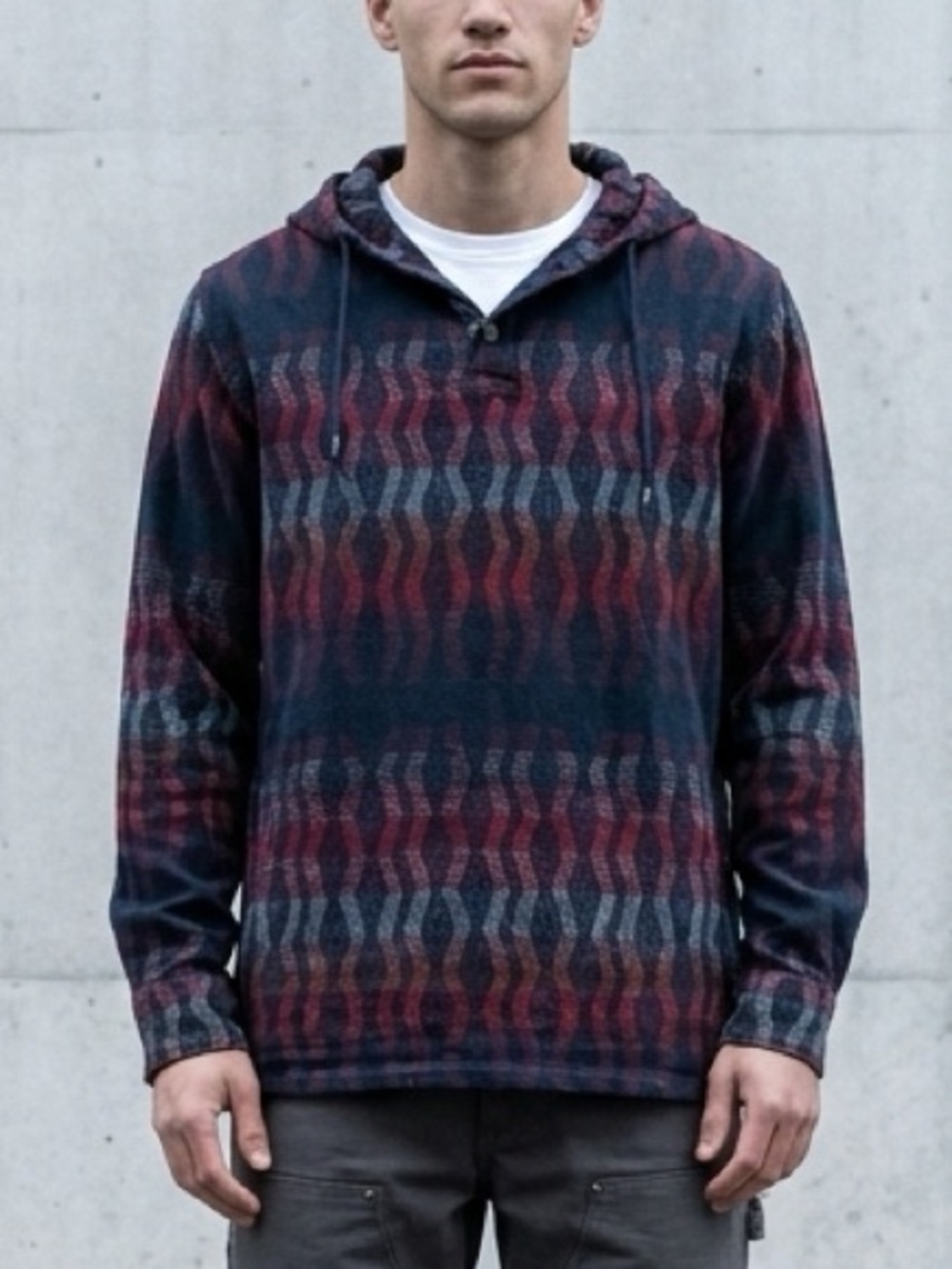 Vissla Mission Flannel Quarter Button Men’s Hoodie